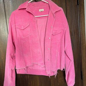 POL Paddington Distressed Jacket - Corduroy/ Button Up/ VICI